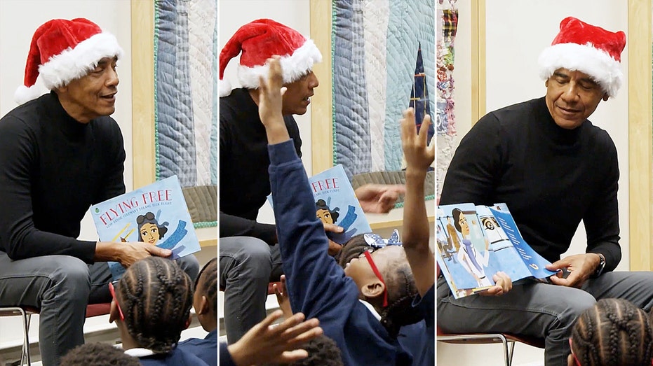 obama-surprises-chicago-students-in-santa-hat-for-holiday-library-story-time-reading-session
