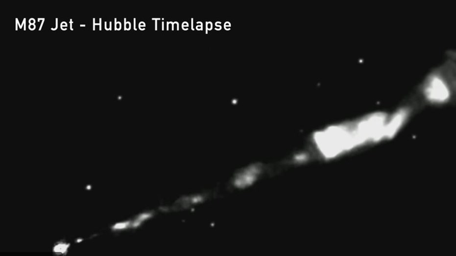 researchers-pinpoint-source-of-black-hole’s-3,000-light-year-long-jet-stream-using-enhanced-telescope-network